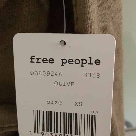 Lowest Posh Price for NWT Free People Ballerina Olive Romper Size XS - Picture 8 of 9